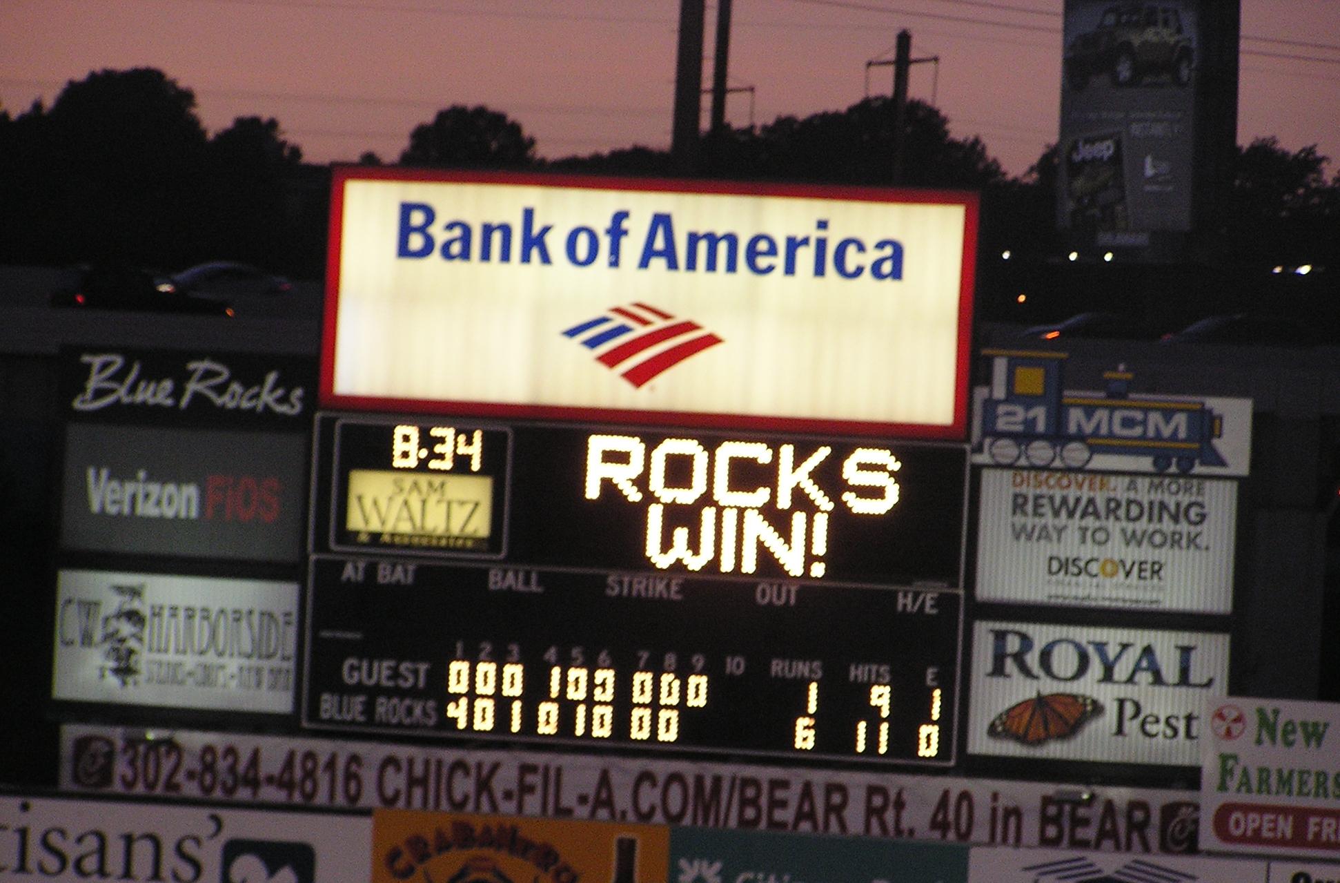 The end of a real fun time at Frawley Stadium